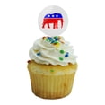 thumbnail image 5 of Republican Elephant GOP Conservative America Political Party Cupcake Picks Toppers Decoration Set of 6, 5 of 6