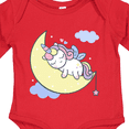 thumbnail image 4 of Inktastic Unicorn Moon Girls Long Sleeve Baby Bodysuit, 4 of 5