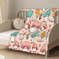thumbnail image 3 of Mushroom Blanket, Mushroom Gifts for Women, Soft Fleece Flannel Mushroom Throw Blanket 60" X 50", Cute Mushroom Head Blanket Stuff Gifts for Mushroom Lovers Couch Bedding Living Room Decor, 3 of 6