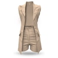 thumbnail image 2 of CONJUNTO SHORT Y CHALECO LARGO BeigeExtra Grande, 2 of 3
