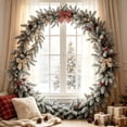 thumbnail image 6 of 2026 Christmas Indoor Home Decor 180cm Artificial Pines Garland Light Weight Christmas Greenerys Decor For Stair Railing Fireplace Mantel Holiday Ornament, 6 of 6