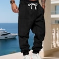 thumbnail image 2 of Men's Running Sports Pants New Male Fitness Workout Sweatpants Fashion Men's Clothing Lightweight Draped Sweatpants for Men New Streetwear Trousers Men Fitness Running Training Trousers, 2 of 4