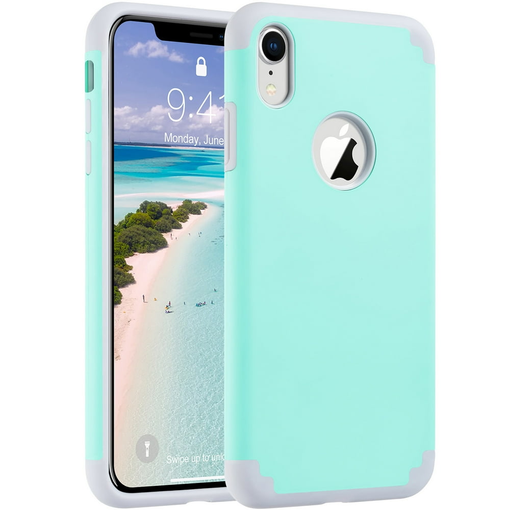iPhone XR Case, ULAK Slim Fit Hybrid Soft Silicone Hard Back Cover Anti