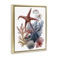 thumbnail image 2 of Stupell Industries Traditional Natural Aquatic Sea Creatures Gold Floating Frame Canvas Art, 17 x 21, by Ramona Murdock, 2 of 7