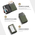 thumbnail image 3 of Cartera VULKIT minimalista de piel con bloqueo RFID y ventana de identificación, 3 of 7