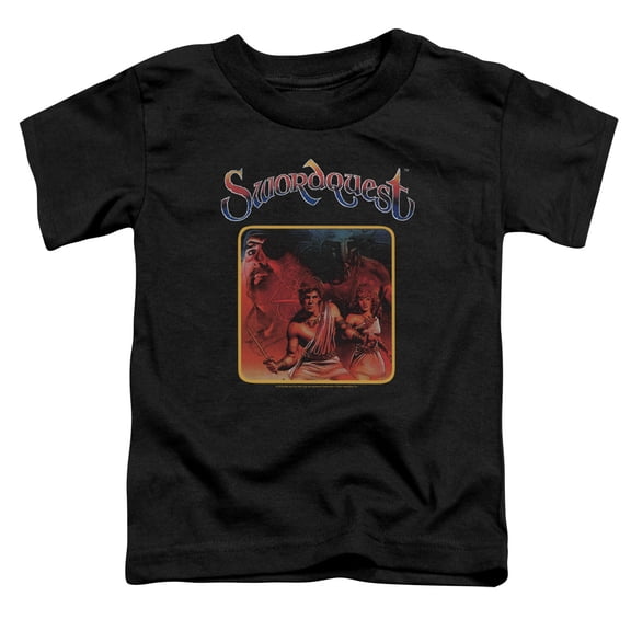 Atari Swordquest S/S Toddler T-Shirt Black