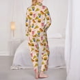 thumbnail image 6 of Goofa Hamburger Pizza Coke Printed Women’s 2 Piece Pajama Set Super,Pajamas Women's Long Sleeve Sleepwear Soft Button Down Loungewear Pjs Lounge Set Nightwear-X-Large, 6 of 9