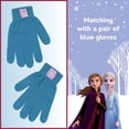 thumbnail image 4 of Set de gorro de invierno y guantes para niños Disney Frozen Elsa Anna, 4 of 6