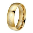 thumbnail image 2 of Latrodar Fashion Trend Titanium Steel Gold Black Couple Ring Gold Black Gold, 2 of 2