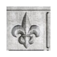 thumbnail image 2 of FASÄDE Fleur de Lis Decorative Vinyl Backsplash Panel in Crosshatch Silver (6X6 Inch Sample), 2 of 7