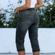 thumbnail image 5 of TaTaai Women Summer Stretch Denim Capri Pants Solid Mid Waist Casual Pockets Ladies Weekend Outdoor Vacation Wear Soft Stretchy No Fading Comfortable Stylish Bottoms Gift, 5 of 8