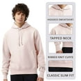 thumbnail image 3 of Champion Unisex Reverse Weave Hooded Sweatshirt 82/18 Cotton/Polyester Fleece Pullover Plain Comfy Hoodie (White, M), 3 of 7