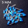 thumbnail image 1 of 100 Pcs Diode LED 5mm Lampe Lumineuse LED Bleue Kit de Composants Électroniques, 1 of 4