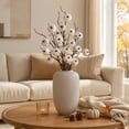 thumbnail image 2 of Artificial Pumpkin Pick,Autumn Harvest Decor Fake Flocked Pumpkin Branch for Livingroom Office Theme Party, 2 of 4