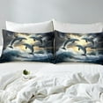 thumbnail image 4 of Erosebridal Marine Dolphin Full Sheet Sets,Ocean Waves Bedding Full Size,Animal Room Decorative,Lightweight,4-Piece, 4 of 7