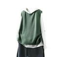 thumbnail image 2 of Women's Solid Color Knitted Vest Loose Large Sized Versatile Coat for Layering over Shirts or Tees, Soft Knit Fabric, 2 of 5