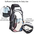 thumbnail image 5 of MUSOIE Clear Sling Bag for Stadium Events Crossbody Travel Backpack Casual Chest Daypack, 5 of 5