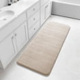 thumbnail image 1 of Alfombra de baño Yimobra Bathroom Runner, espuma viscoelástica, 140 x 60 cm, color beige, 1 of 7