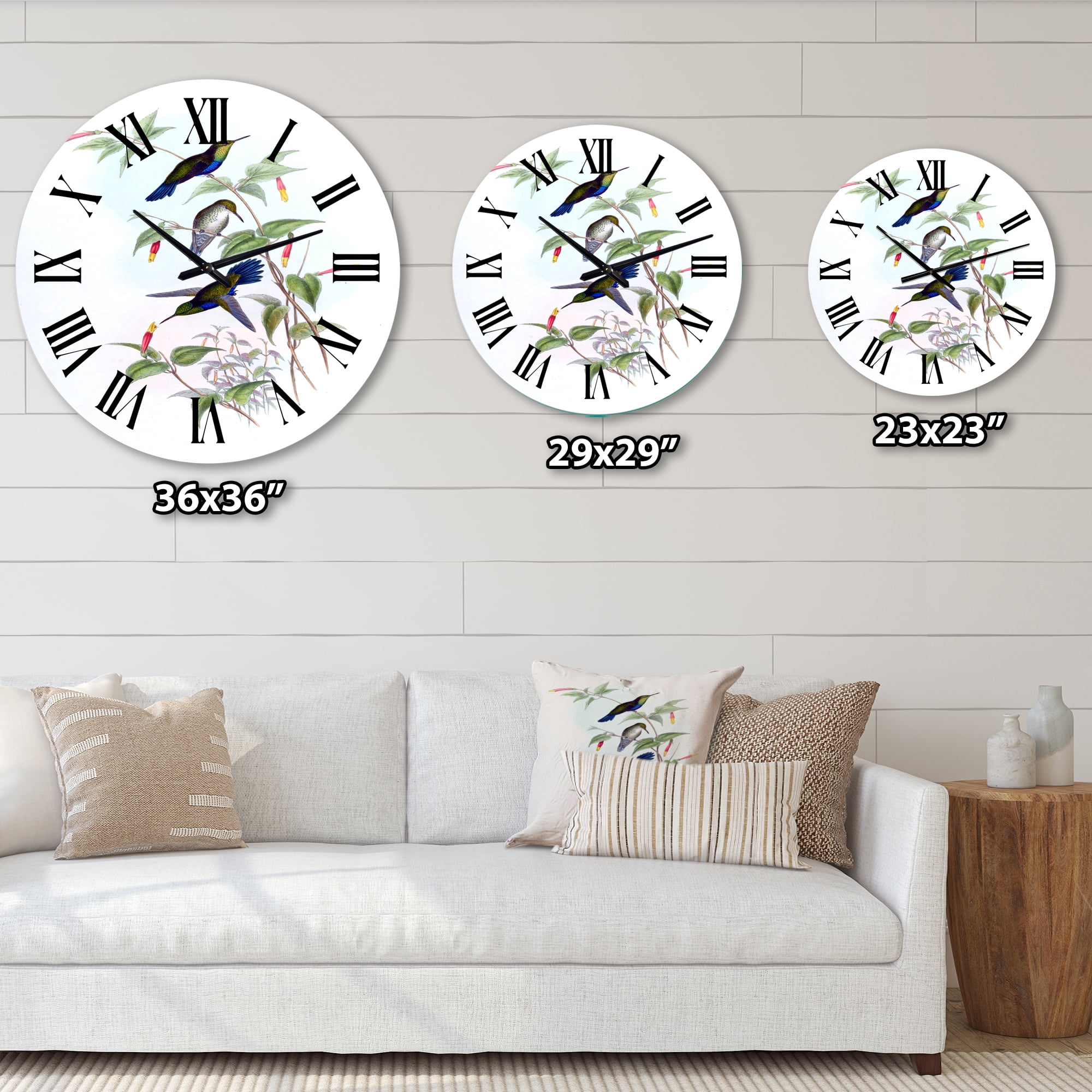 Designart 1 in Quartz Traditional Wall Clock