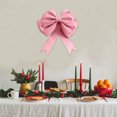 thumbnail image 6 of Christmas Decorations 19.68in Large Red Christmas Bows Outdoor Decoration for Christmas Tree Christmas Spring Festival Bow Decoration for Home Party Wreath Fence Fireplace Stairs Railing Door, 6 of 8