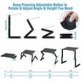 thumbnail image 4 of 360° Adjustable Foldable Laptop Stand Table Lap Sofa Bed Tray PC Notebook Desk, 4 of 9