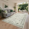 thumbnail image 2 of Garvee 9'x12' Vintage Floral Print Area Rugs with Non-Slip Backing, Washable Rug Oriental Distressed Carpet Soft Low Pile Indoor Mats for Living Room Bedroom Dining Room, Beige, 2 of 7
