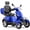 Blue, variant on SKRT Electric Large 4 Wheel Mobility Scooters, Heavy Duty Wheelchair Device, 400 LBS Capacity for Seniors & Adults, Speed Adjust, Remote Key, Assembled In US, Receive Ready to Ride