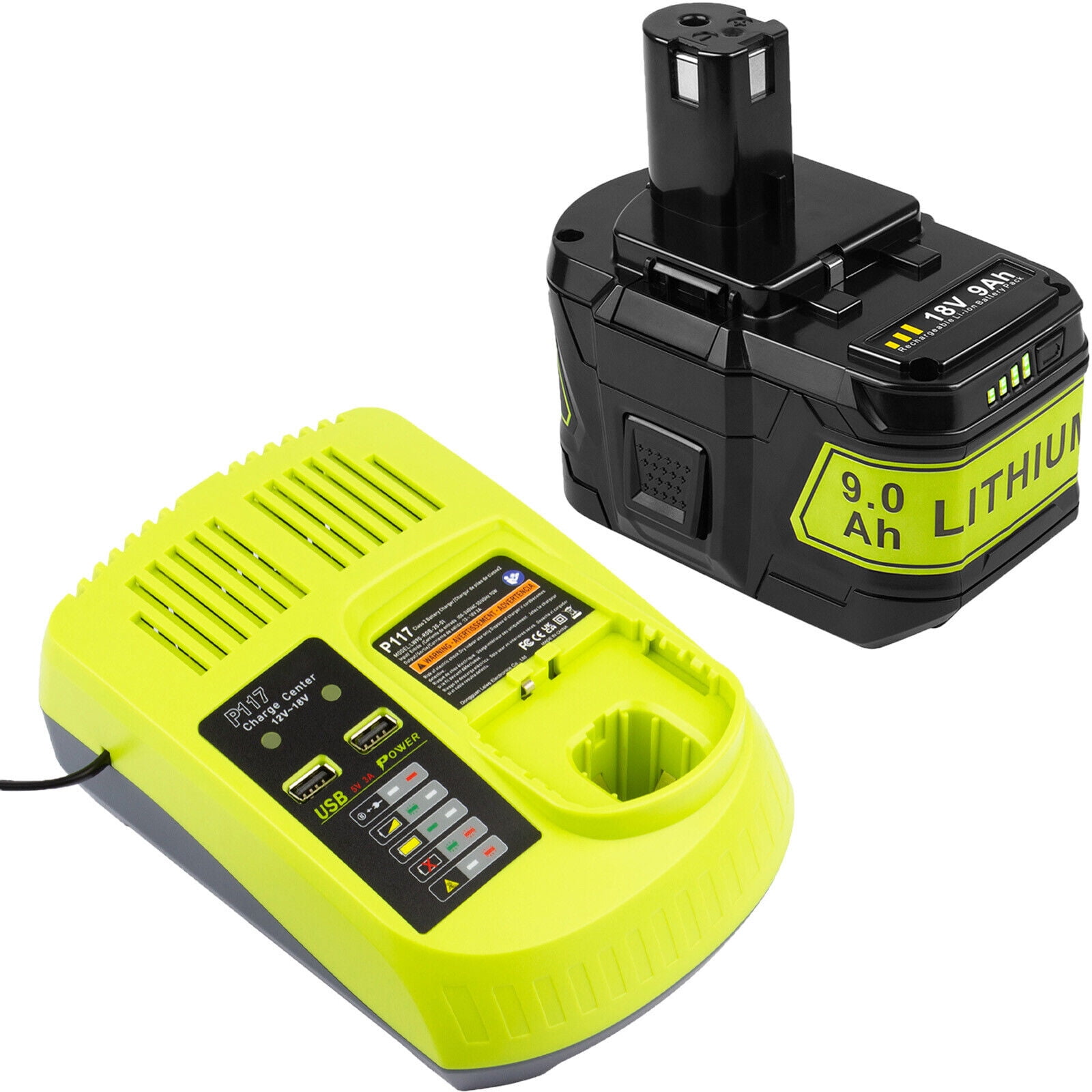 Home Depot Ryobi 18v Battery Twin Pack And Charger RYOBI ONE+ 18V