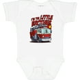 thumbnail image 3 of Inktastic Little Brother Fire Truck Boys Baby Bodysuit, 3 of 5