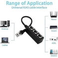 thumbnail image 5 of Cable divisor TANGJMXG adaptador de cable de extensión de red LAN RJ45 macho a 3 hembra RJ45, 5 of 5