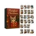 thumbnail image 2 of Double-Sided Cat Acrylic Advent Calendar 2025, 24-Piece Hanging Ornaments for Christmas Countdown, Holiday Home Display, 2 of 6