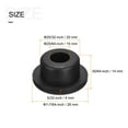 thumbnail image 2 of Unique Bargains Rubber Grommet Mount Dia 25/32' (20mm) Round T Type for Wire Protection 4 Pack, 2 of 5