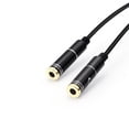 thumbnail image 3 of Cable de conversión de micrófono con división de audio de 3,5 mm de metal de un minuto y dos con micrófono para transmisión en vivo, cable adaptador de micrófono para auriculares de karaoke para, 3 of 5