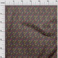 thumbnail image 2 of oneOone Viscose Chiffon Fabric Leaves & Floral Block Print Sewing Fabric BTY 42 Inch Wide, 2 of 4