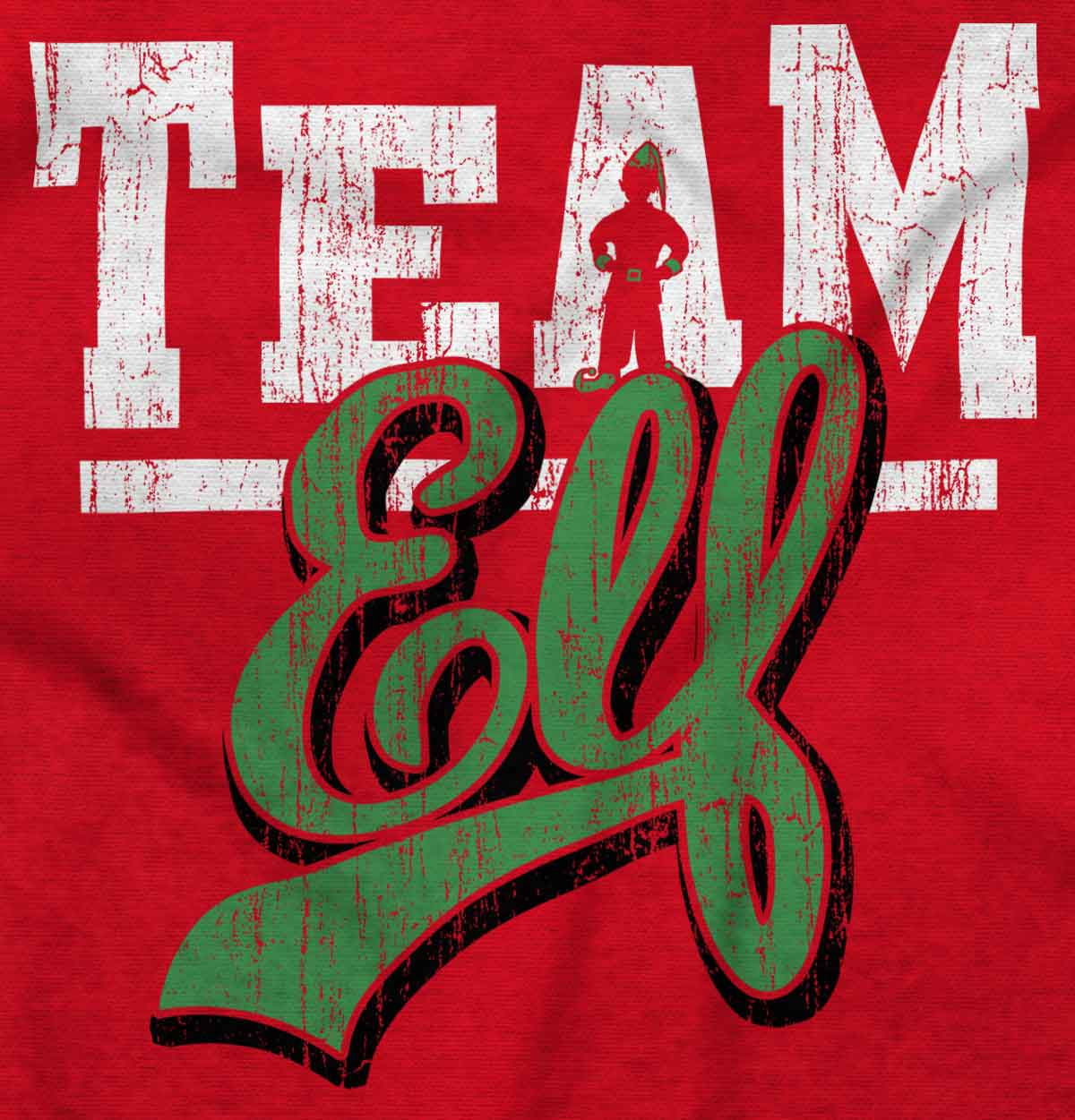 Christmas Team Elf Santa's Helper Plus Size Crewneck Graphic Tee Shirt Brisco Brands 3X