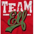 thumbnail image 2 of Christmas Team Elf Santa's Helper Womens Slim Fit Graphic Tee Brisco Brands L, 2 of 5