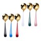 thumbnail image 3 of Juego de 6 uds. De vajilla de cucharas redondas para el hogar, cucharas para sopa, cucharas Bibimbap, 3 of 5