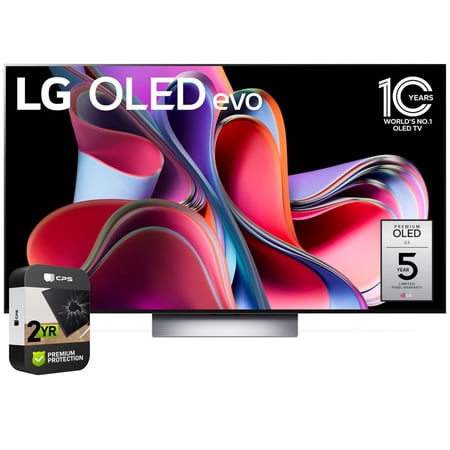 Restored LG OLED55G3PUA OLED evo G3 55 Inch 4K Smart TV 2023 Bundle (Refurbished)