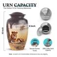 thumbnail image 2 of SABURIAL Lion Urn - Little Urn For Male & Female Ash - Keepsake Cremation Urns For Human Ashes Adult Man - Mini Funeral Urns - Combo Of 10 Inch & 3 Inch, 2 of 7