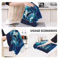 thumbnail image 3 of Sikiie Abstract Blue Skull Waffle Weave Kitchen Dish Cloth,Super Absorbent Kitchen Dish Towels 16*26 Inches for Dish Rags Washing Dishes, Drying Dishes, 3 of 7