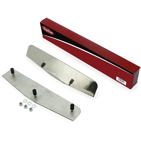 Topline Products TMUFW-152-1206 | 2" x 24" Stainless Steel Top Anti-Sail Mud Flap Weight | Industrial Strength | Rust Resistant | For Heavy Duty Trucks / Semis / Trailers (Pair)