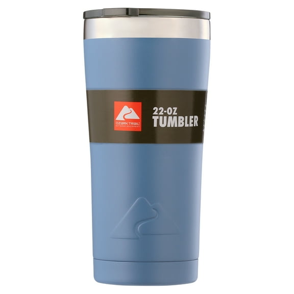 Ozark Trail 22 oz Insulated Stainless-Steel Tumbler, Blue Indigo