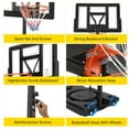 thumbnail image 4 of Luku Basketball Hoop, Adjustable Outdoor Basketball Hoop, 4-10FT Portable Basketball Goal System with Enlarged Base and PC Backboard for Adult in Backyard/Driveway, 4 of 8