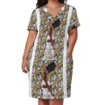 thumbnail image 3 of Kehinde Beauty Black kehinde wiley moda kehinde wiley cita Vestido de bolsillo suelto Vestido de noche Falda de mujer, 3 of 7