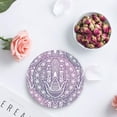 thumbnail image 4 of FMSHPON Mandala Lotus Set of 4 Round Coaster for Drinks, Absorbent Ceramic Stone Coasters Cup Mat with Cork Base for Home Kitchen Room Coffee Table Bar Decor, 4 of 6