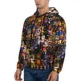 thumbnail image 3 of Lsque Five Nights At Freddy'S Pattern Casual Men's Hoodie,Hooded Sweatshirt with Kangaroo Pocket,Pullover Hoodie-Large, 3 of 8