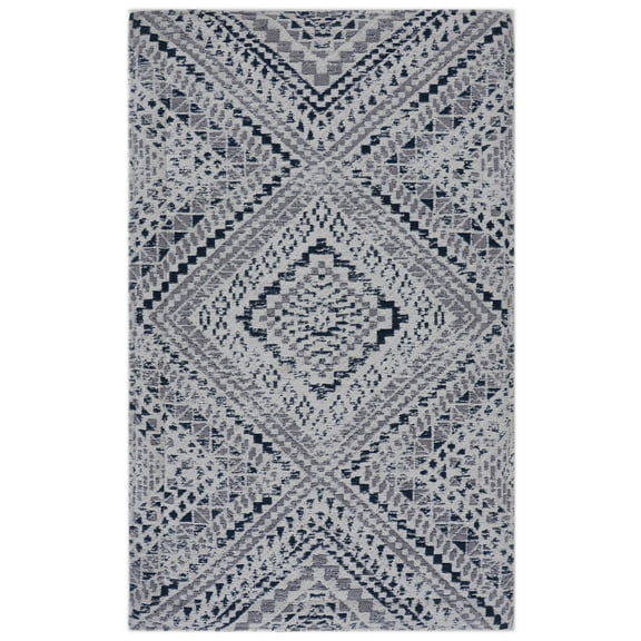 Rugsmith Gray Machine Woven Cheyenne Anti-Fatigue Kitchen Mat, 20" x 36"