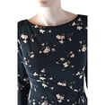 thumbnail image 4 of Ralph Lauren Women Black Floral Flower Amadora Dress Size 10, 4 of 5