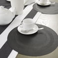 thumbnail image 6 of DII Black Round Pvc Doubleframe Placemat (Set of 6), 6 of 6