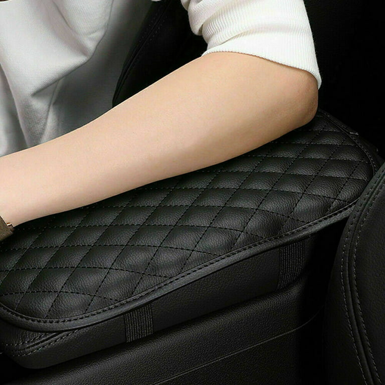Arm Rest Covering Car,Auto Center Console Cover Pad Universal Fit for SUV/ Truck/Car, Waterproof Car Armrest Seat Box Cover, Leather Auto Armrest  Cover 